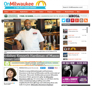 OnMilwaukee features Kenneth Hardiman from Mason Street Grill