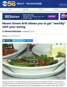 CBS 58 Eating Global in the Neighborhood at Mason Street Grill